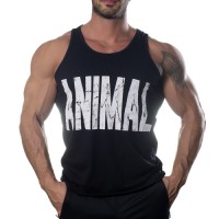 Animal Tank Top Atlet Siyah